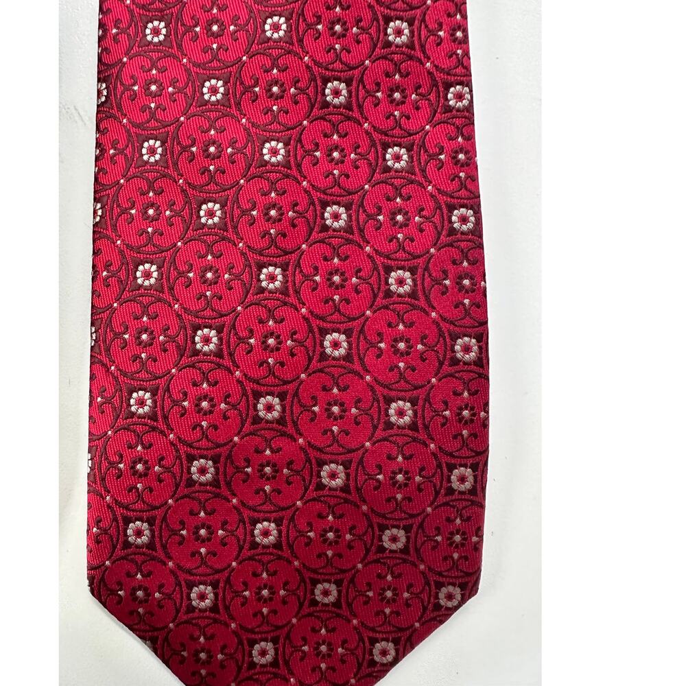 Lot of 2 Mens Neck Ties Georgio Armani and Adolfo Patterned - Picture 4 of 10